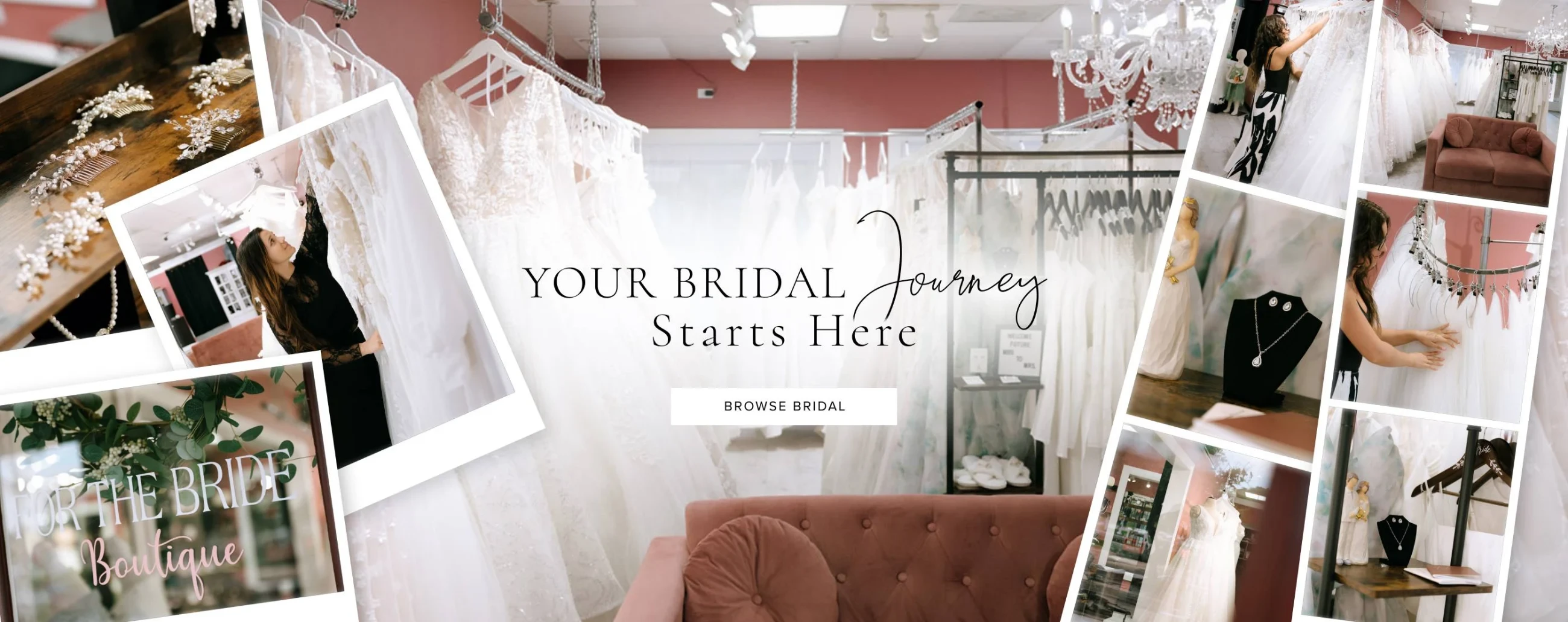 Your Bridal Journey Starts Here, desktop banner